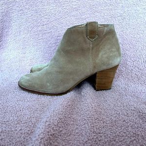 Madewell Tan Suede Ankle Boots Women’s Size 8